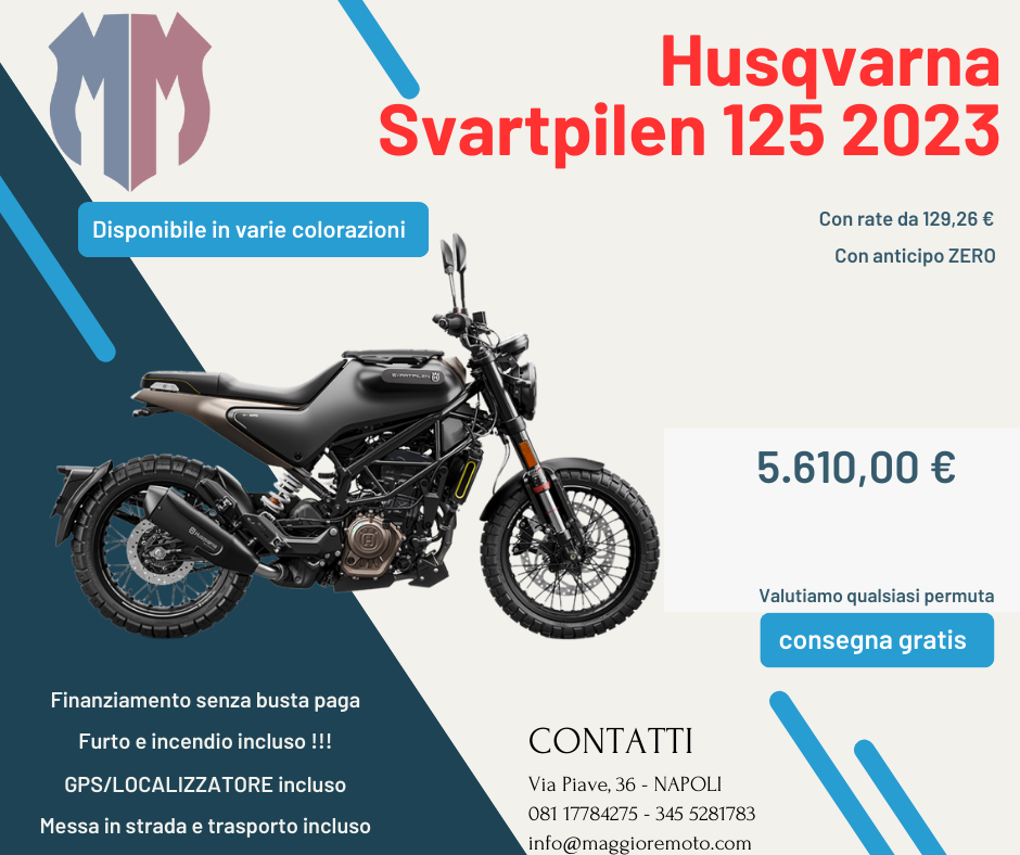 Husqvarna Svartpilen 125 2023 - Maggiore Moto